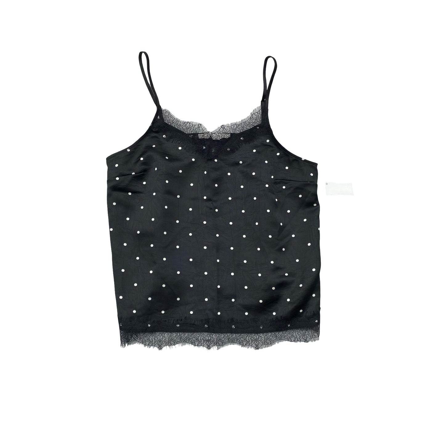Top Sleeveless By Loft In Polkadot Pattern, Size:M