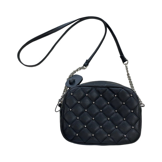 Handbag Designer By Rebecca Minkoff In Black & Silver, Size:Small