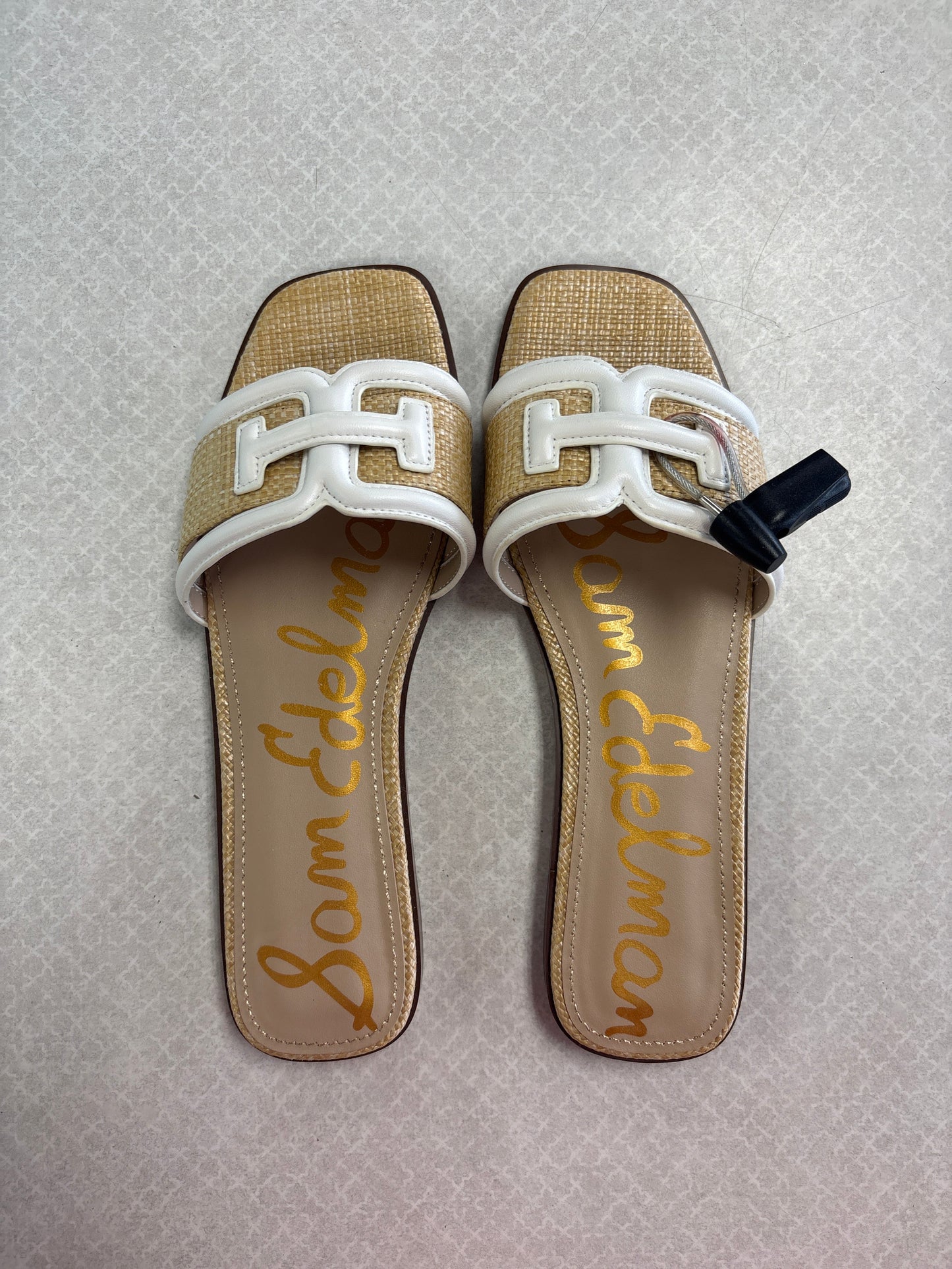 Sandals Flats By Sam Edelman In Tan, Size:9