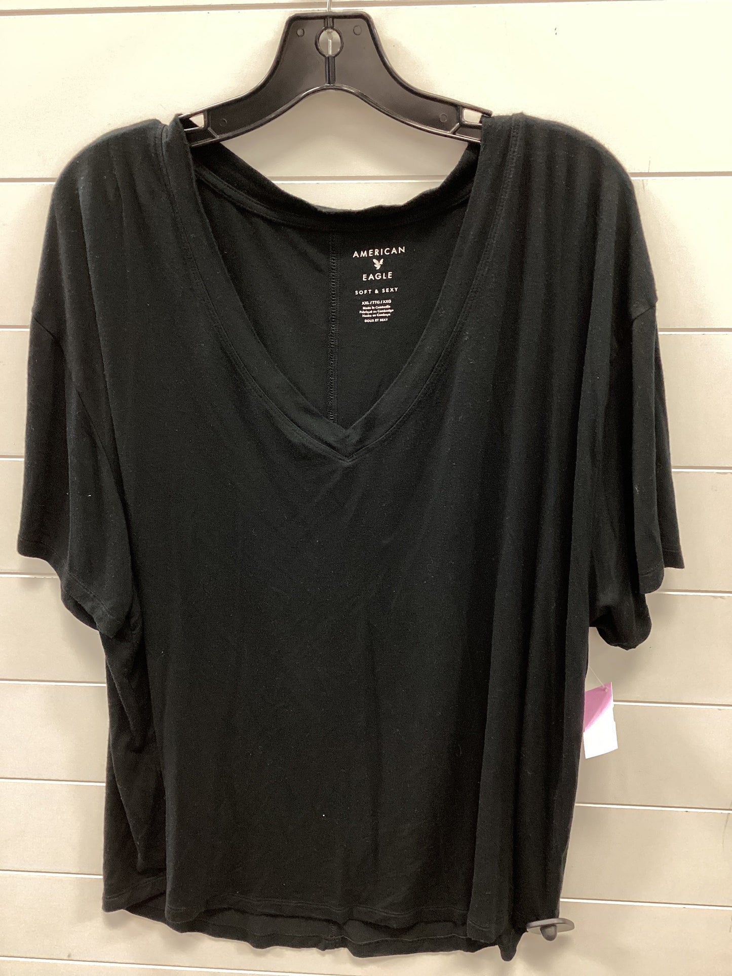 Top Ss By American Eagle In Black, Size:1X
