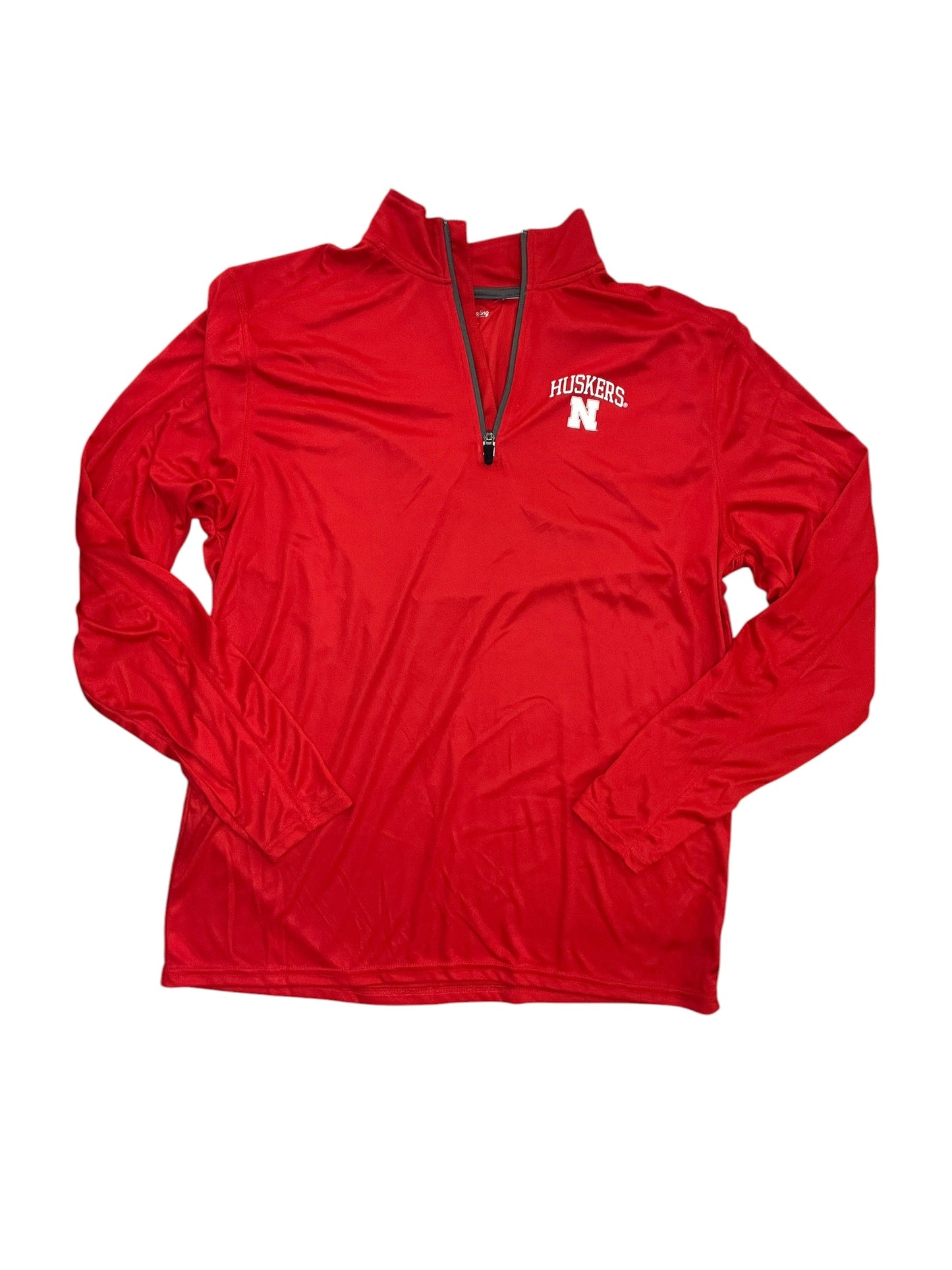 Athletic Top Ls Collar By Clothes Mentor In Red, Size:Xl