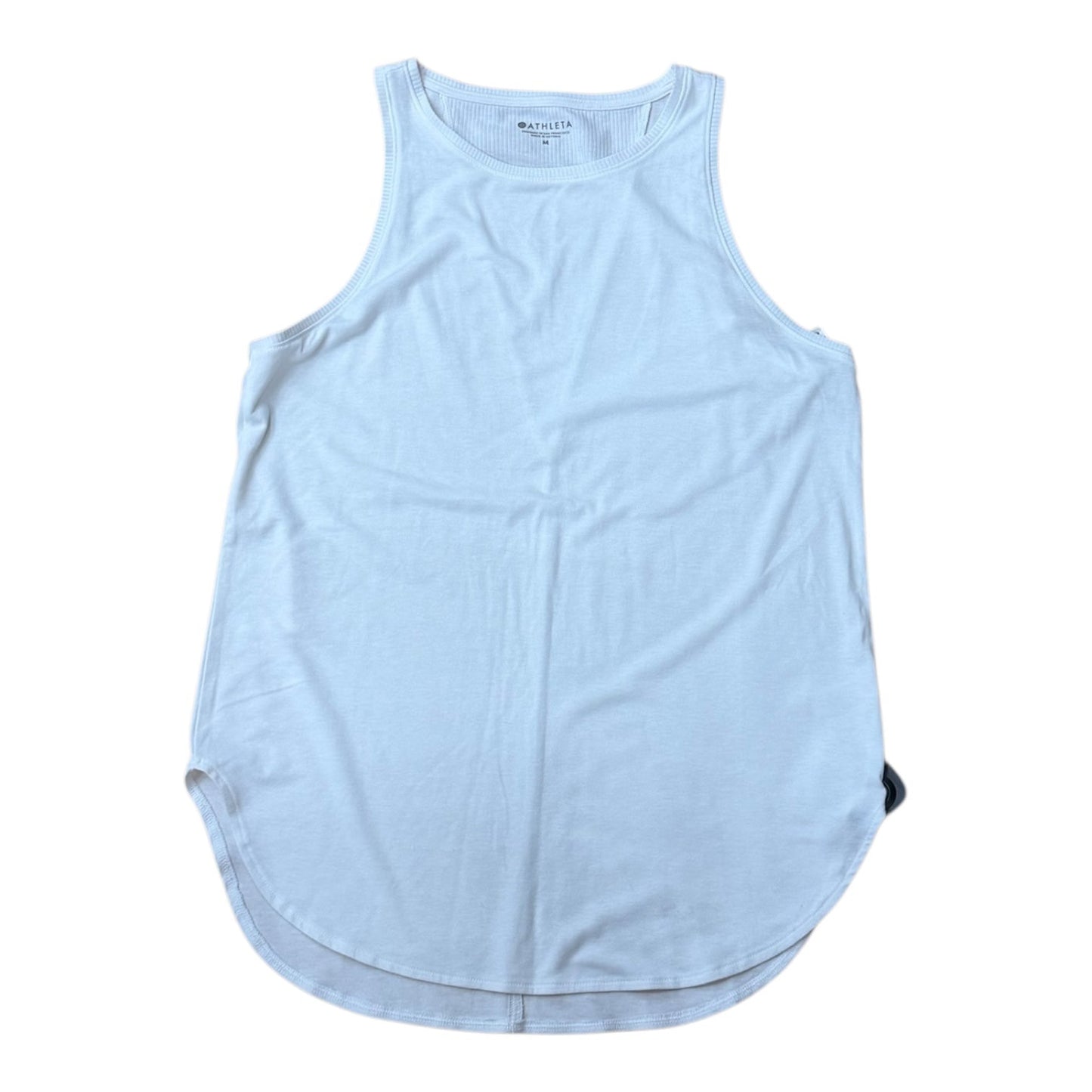 Athletic Tank Top By Athleta In White, Size:M