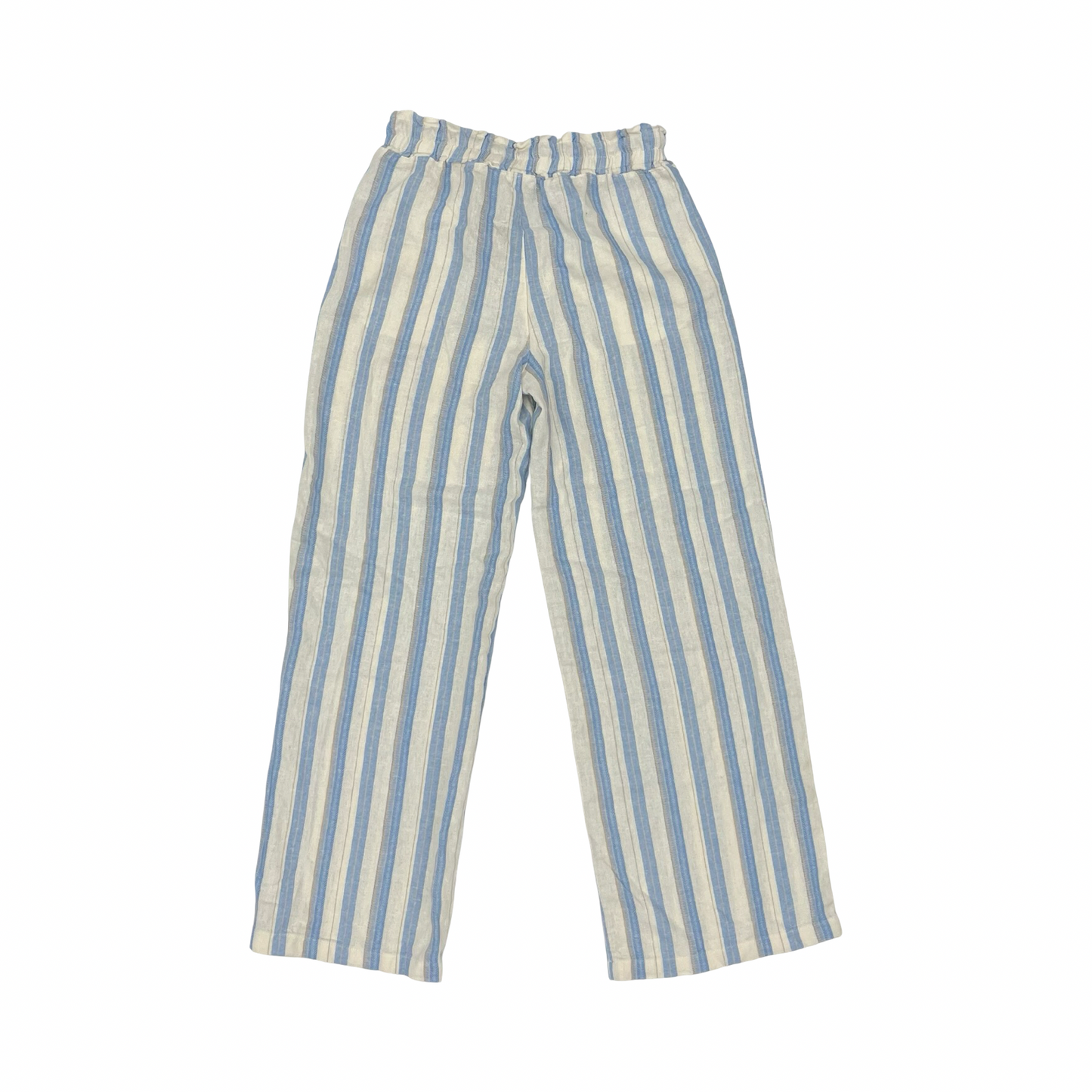 Pants Wide Leg By Love Tree In Blue & White, Size:L