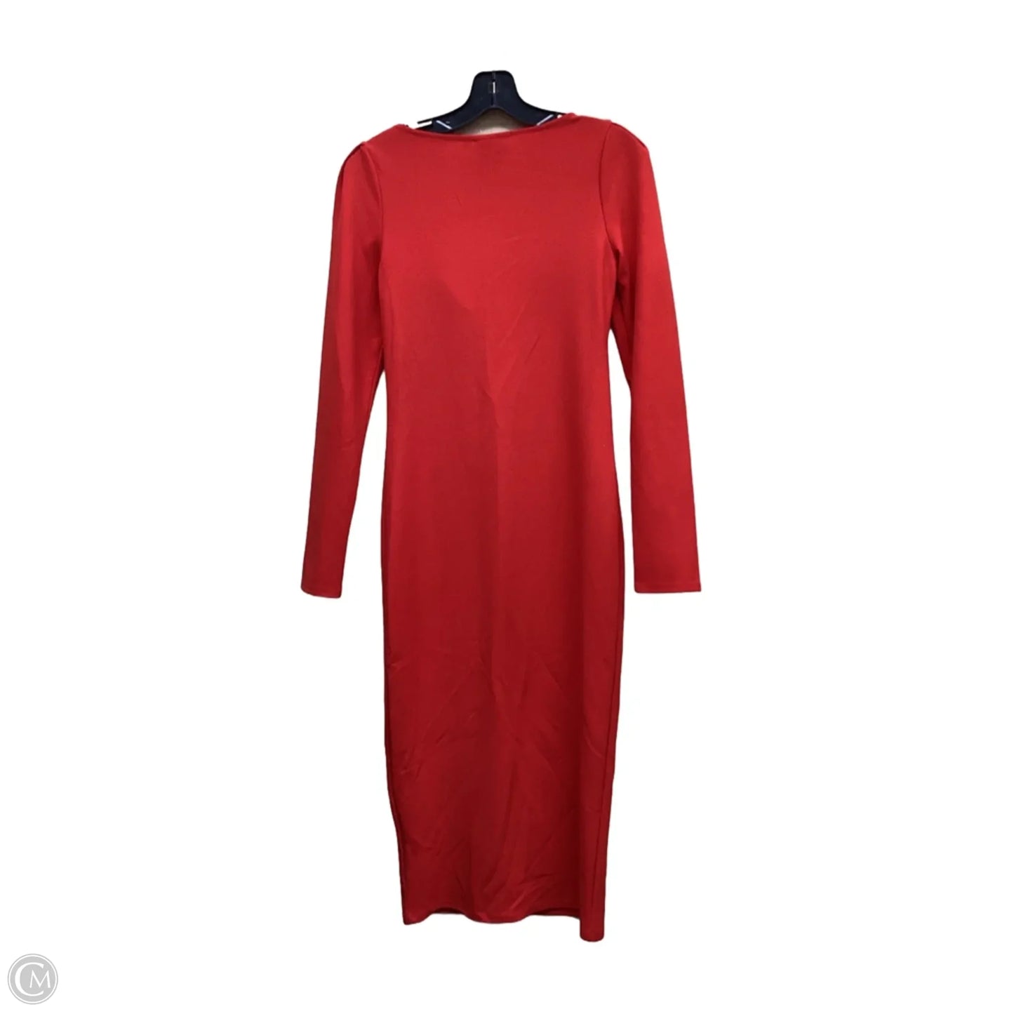 Dress Party Midi By H&m In Red, Size: S