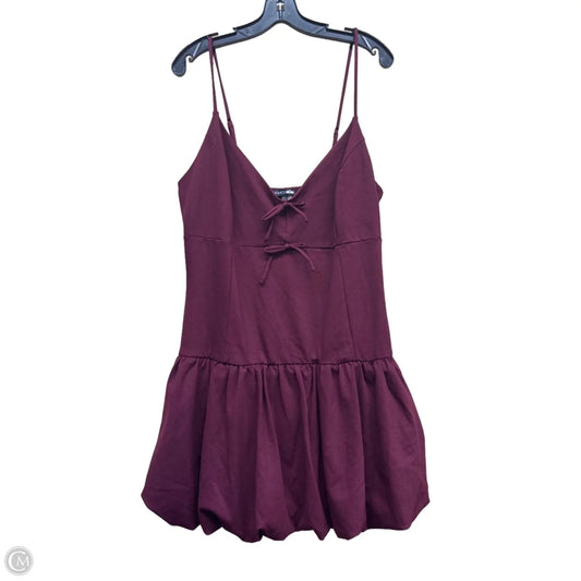Dress Casual Short By Fashion Nova In Maroon, Size: 2x