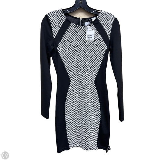 Dress Casual Midi By Divided In Black & White, Size: 6
