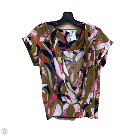 Top Short Sleeve By Nine West In Multi-colored, Size: S