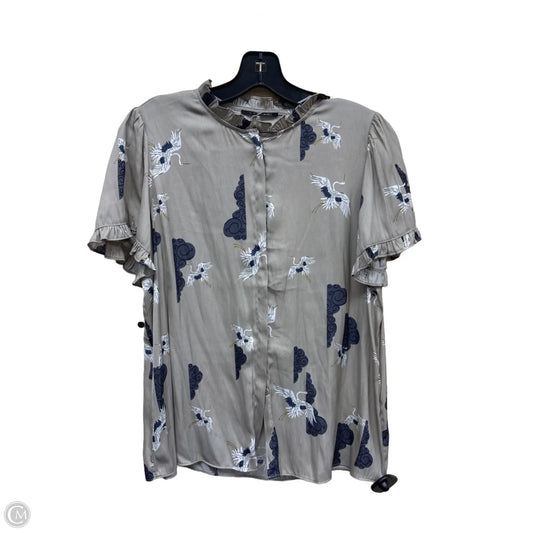 Top Short Sleeve By Tahari By Arthur Levine In Multi-colored, Size: M