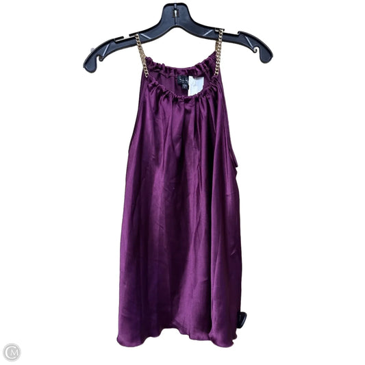 Top Sleeveless By Nicole By Nicole Miller In Purple, Size: L