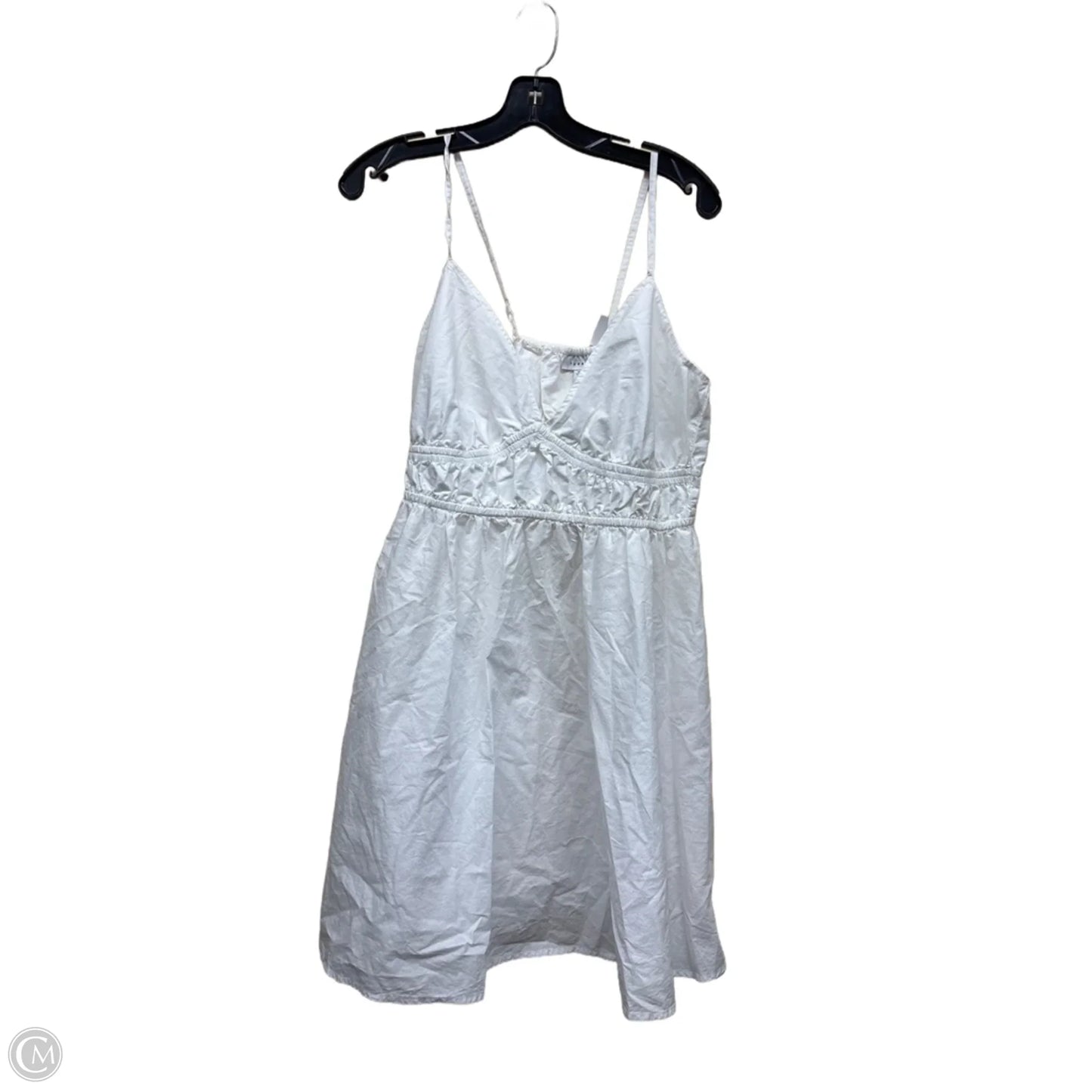 Dress Casual Midi By Top Shop In White, Size: 12