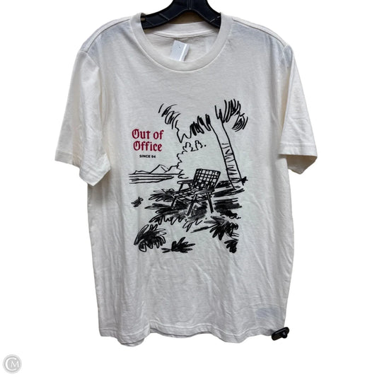 Top Short Sleeve By Old Navy In White, Size: M