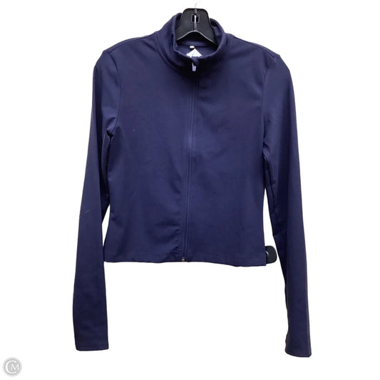 Athletic Jacket By H&m In Navy, Size: S