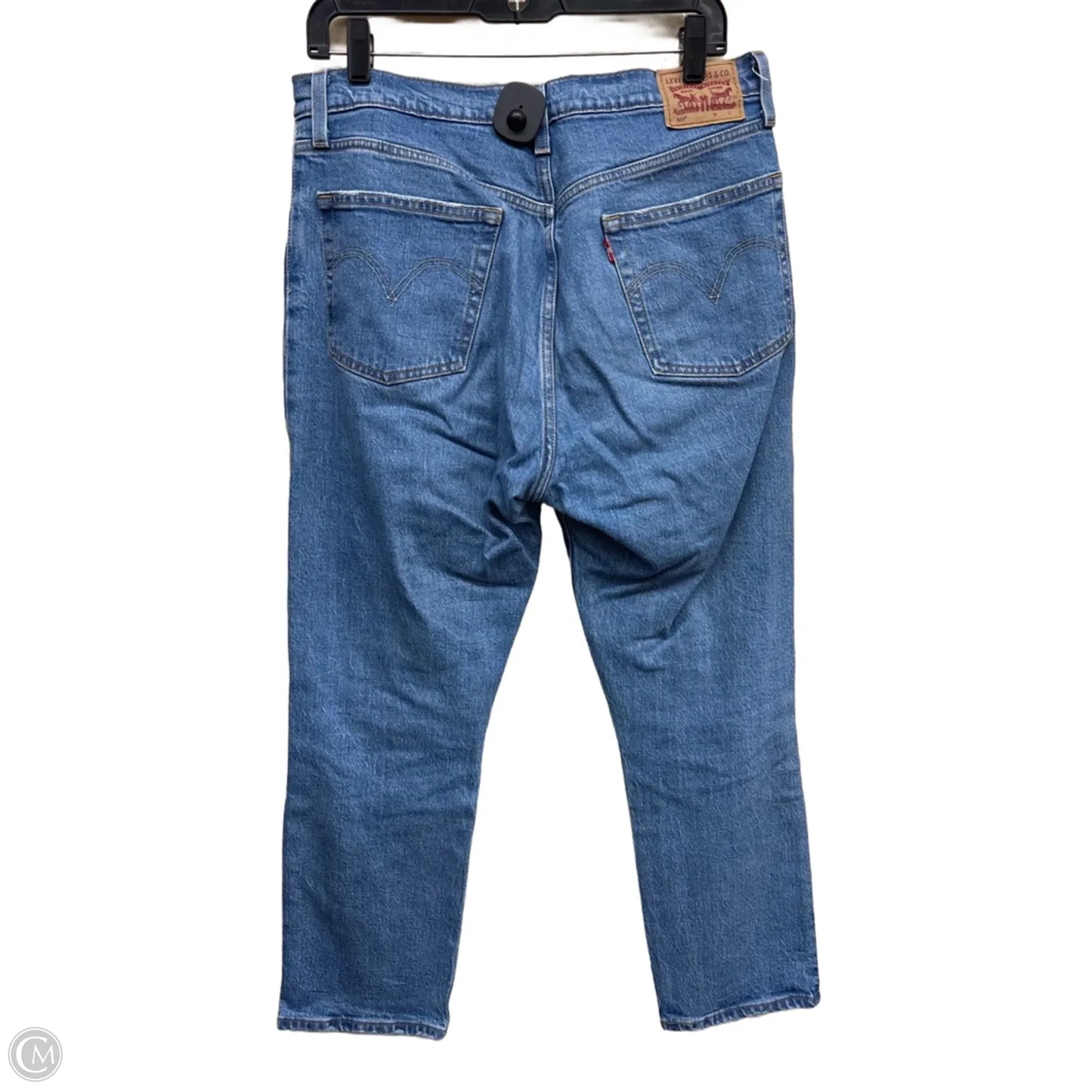 Jeans Straight By Levis In Blue Denim, Size: 10