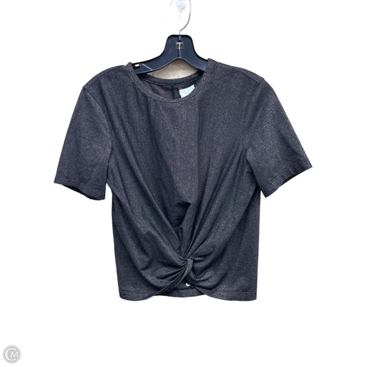 Top Short Sleeve By Clothes Mentor In Black & Gold, Size: S