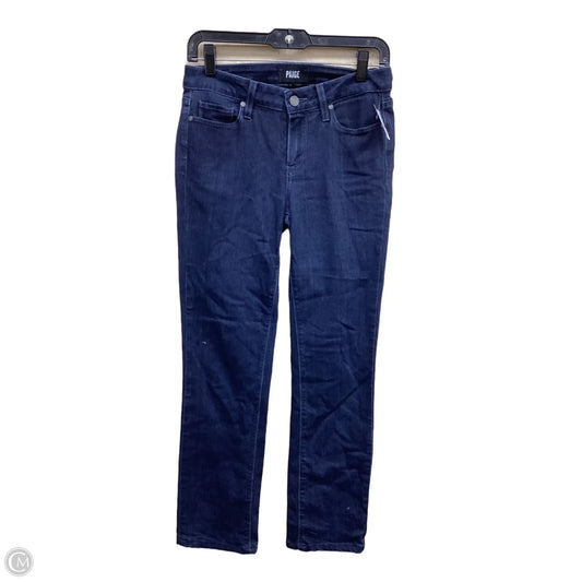 Jeans Skinny By Paige In Blue Denim, Size: 4