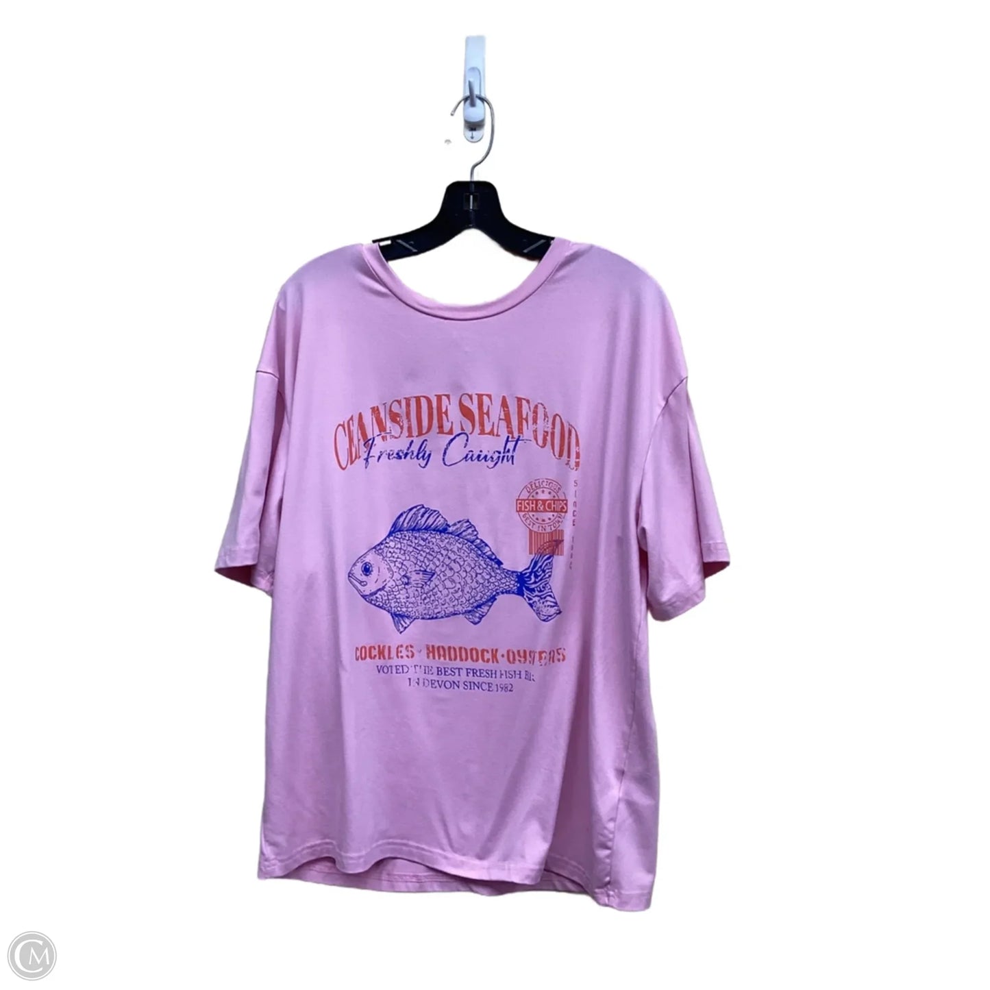 Top Short Sleeve By Clothes Mentor In Pink, Size: M