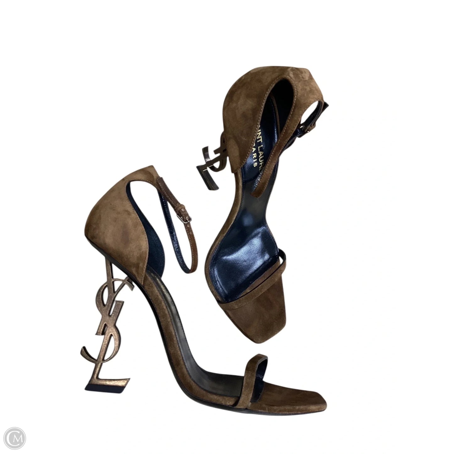 Shoes Luxury Designer By Yves Saint Laurent In Brown, Size: 8