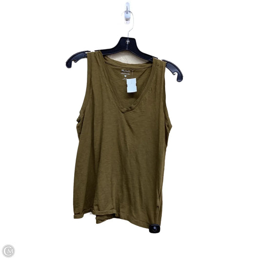 Top Sleeveless By Madewell In Green, Size: S