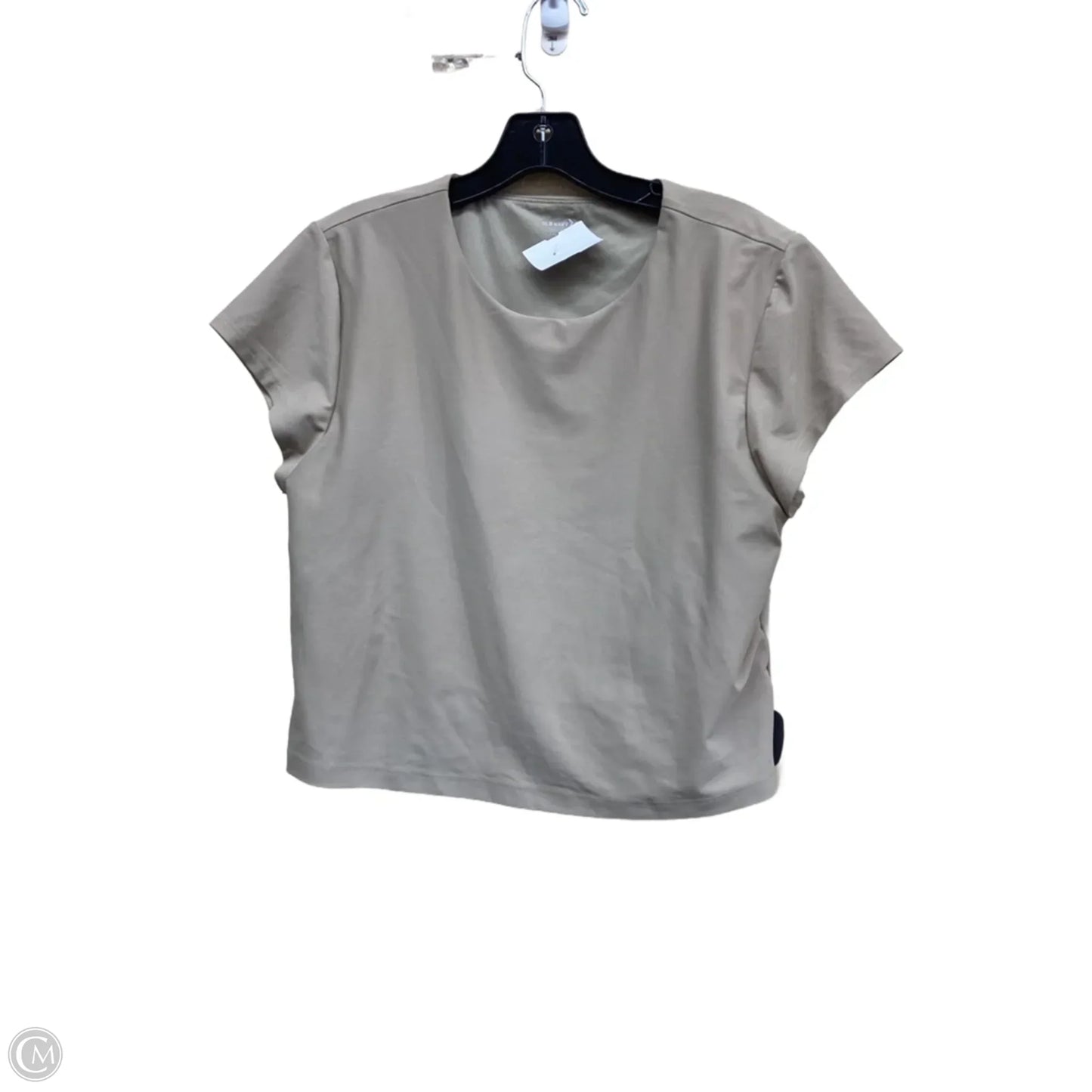 Athletic Top Short Sleeve By Old Navy In Tan, Size: Xl