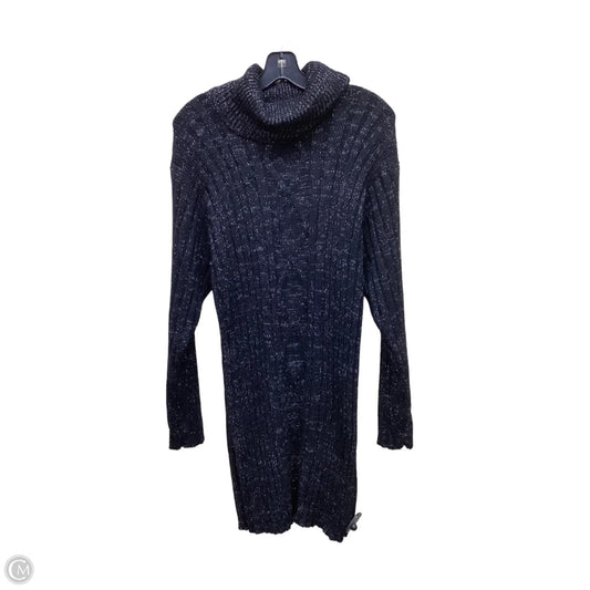 Dress Sweater By Clothes Mentor In Black & Silver, Size: Xl