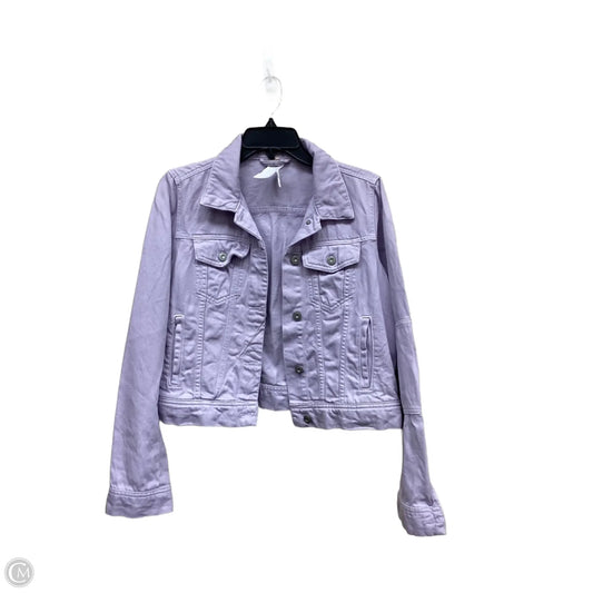 Jacket Denim By Free People In Purple Denim, Size: S