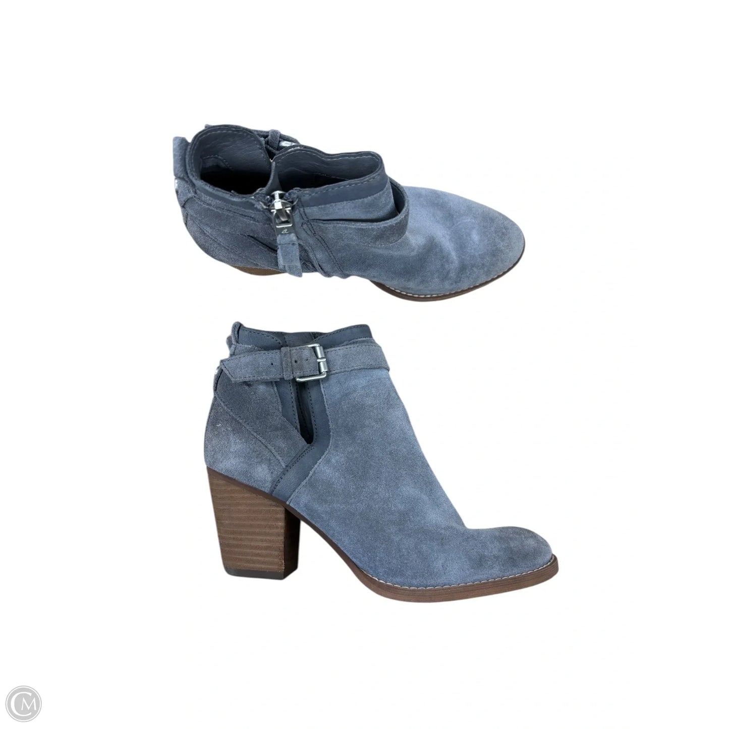 Boots Ankle Heels By Sam Edelman In Grey, Size: 6