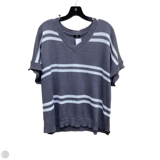 Sweater By Clothes Mentor In Grey & White, Size: Xl
