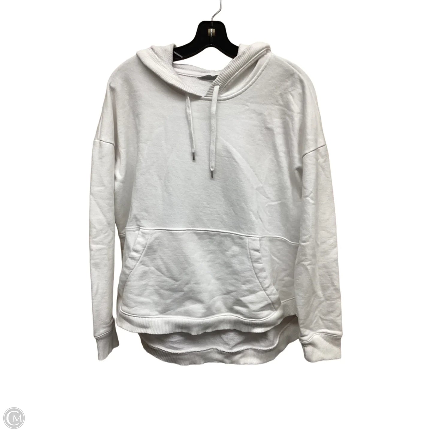 Sweatshirt Hoodie By Athleta In White, Size: M