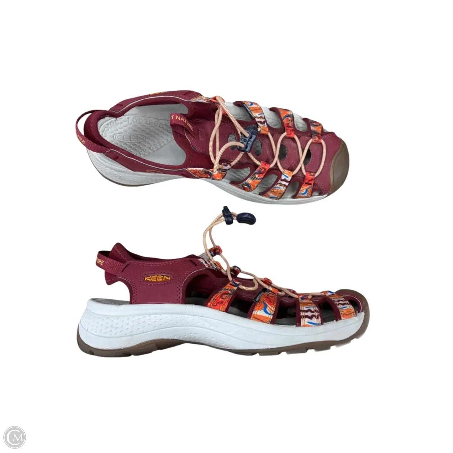 Sandals Sport By Keen In Red & Tan, Size: 9.5