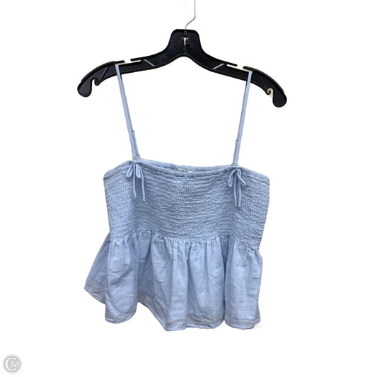 Top Sleeveless By American Eagle In Blue, Size: L