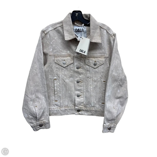 Jacket Denim By Clothes Mentor In Tan Denim, Size: S