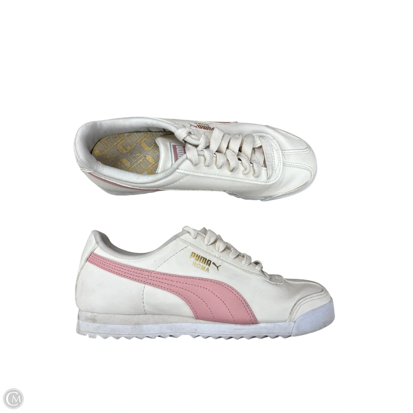 Shoes Sneakers By Puma In Cream & Pink, Size: 6