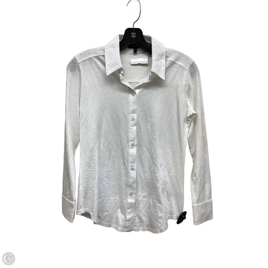 Top Long Sleeve By Theory In White
