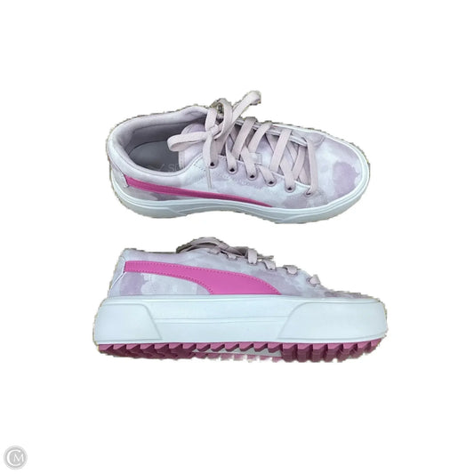 Shoes Sneakers By Puma In Pink & White, Size: 7