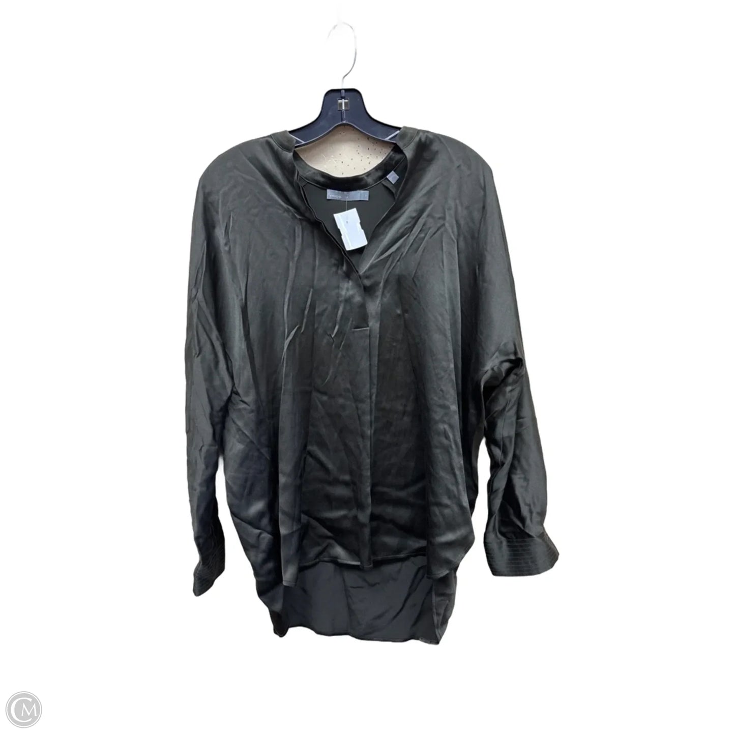 Top Long Sleeve By Vince In Green, Size: Xs