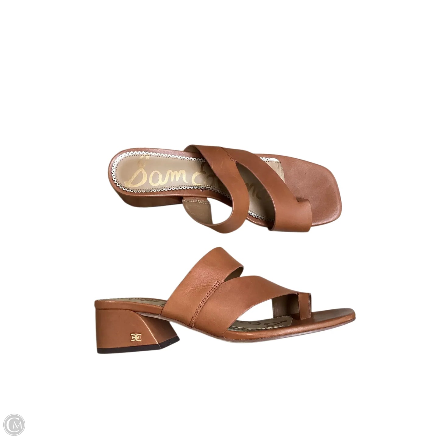 Sandals Heels Block By Sam Edelman In Brown, Size: 8.5