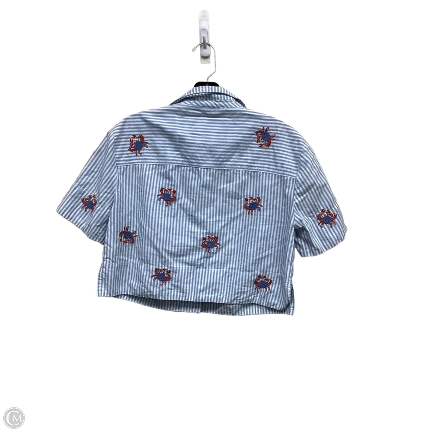 Top Short Sleeve By Maeve In Striped Pattern, Size: Xs