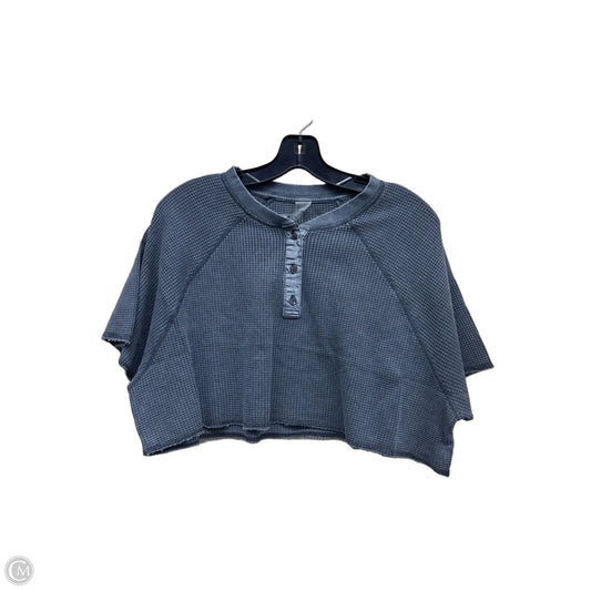 Athletic Top Short Sleeve By Mono B In Grey, Size: S