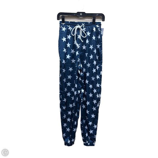 Pajama Pants By Clothes Mentor In Blue & White, Size: Xs