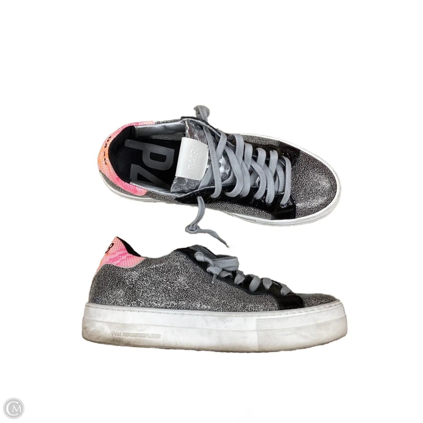 Shoes Sneakers By P448 In Silver, Size: 7.5