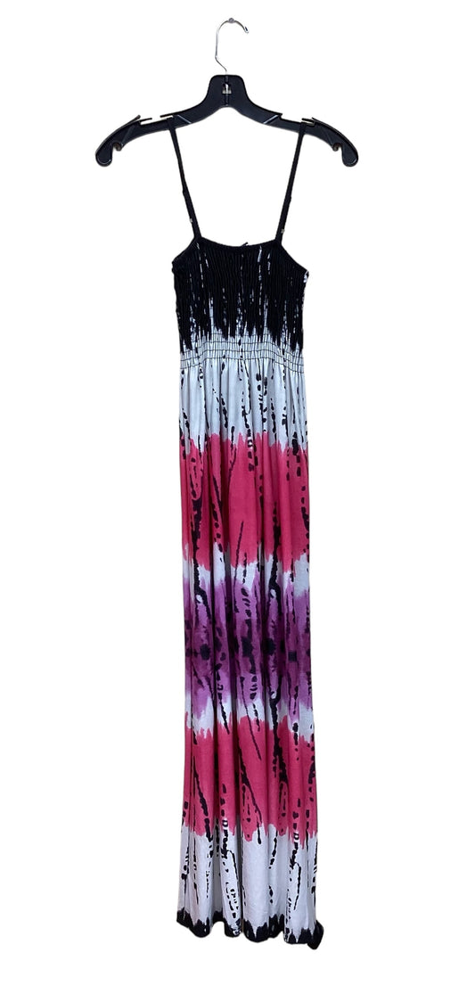 Tie Dye Print Dress Casual Maxi Clothes Mentor, Size M