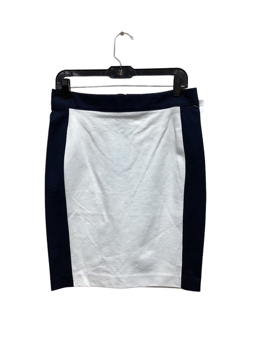 Blue & White Skirt Midi Banana Republic, Size 6