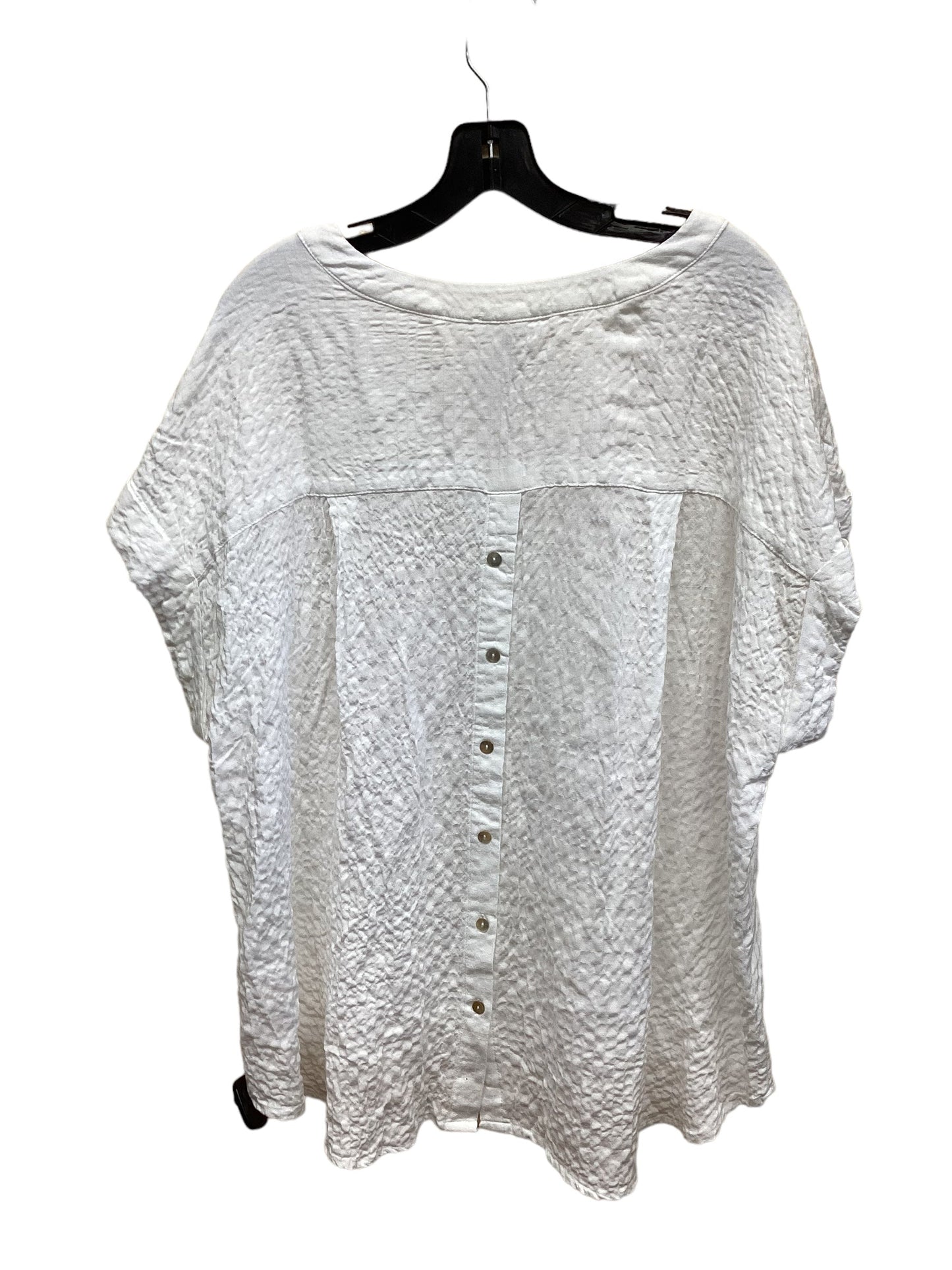 White Top Short Sleeve Jane And Delancey, Size Xl