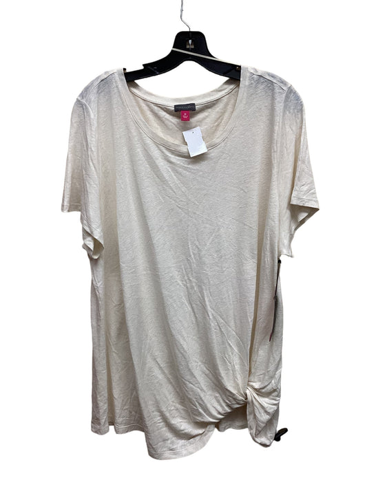 Cream Top Short Sleeve Vince Camuto, Size Xxl