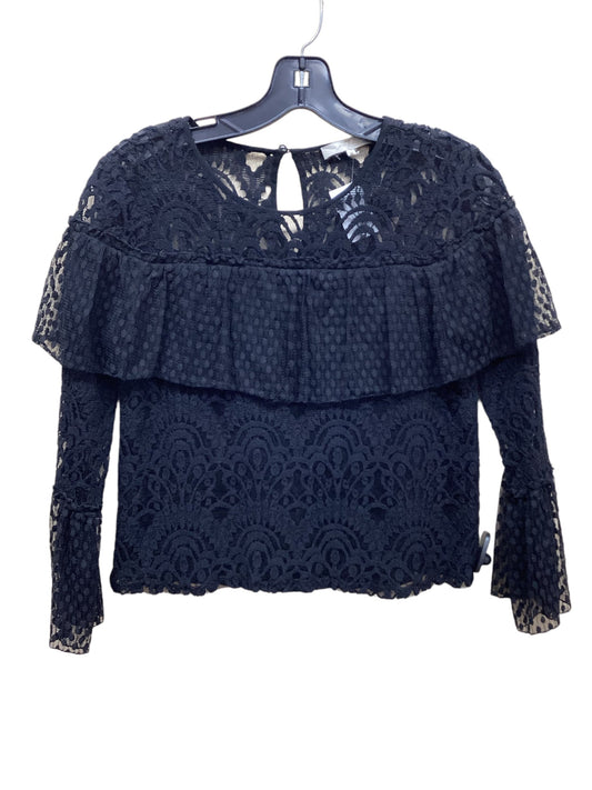 Top Long Sleeve By 7 For All Mankind In Black, Size: Xs