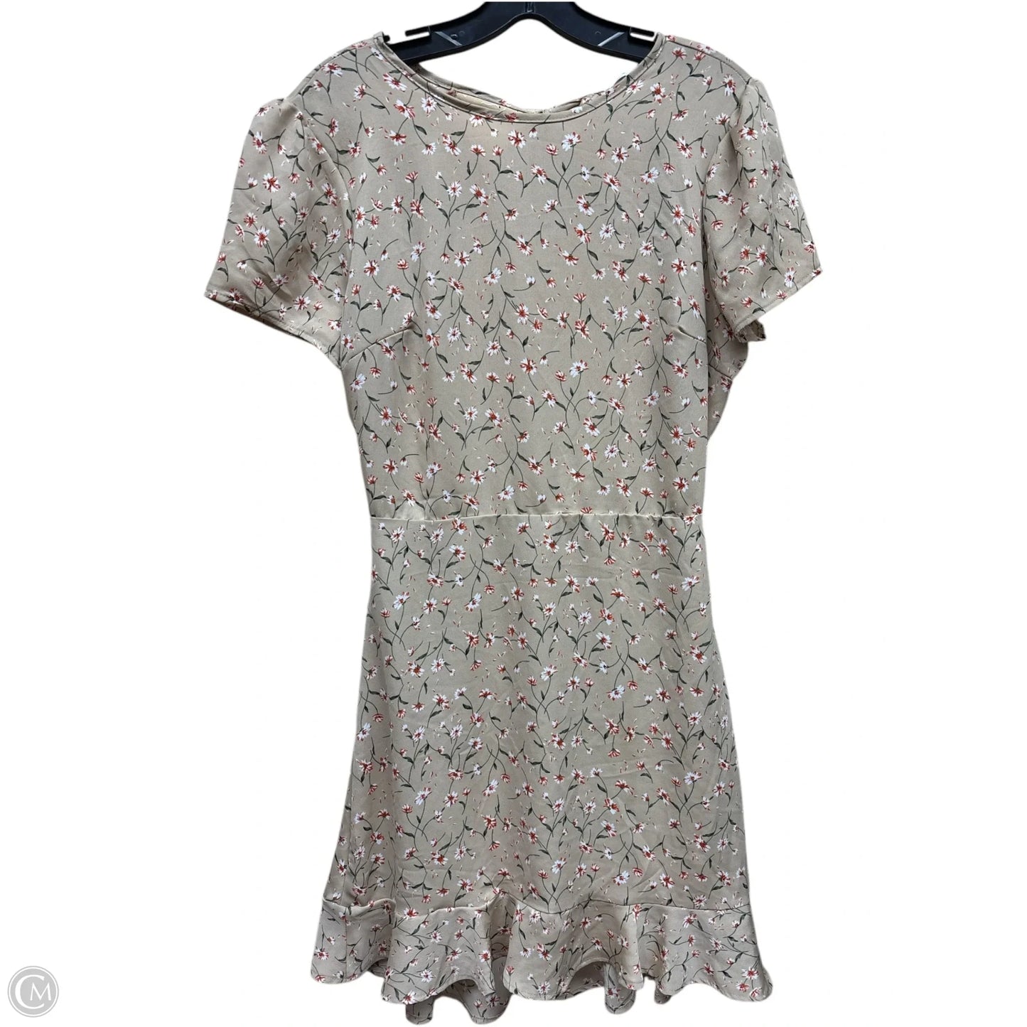 Dress Casual Midi By Leith In Tan, Size: M
