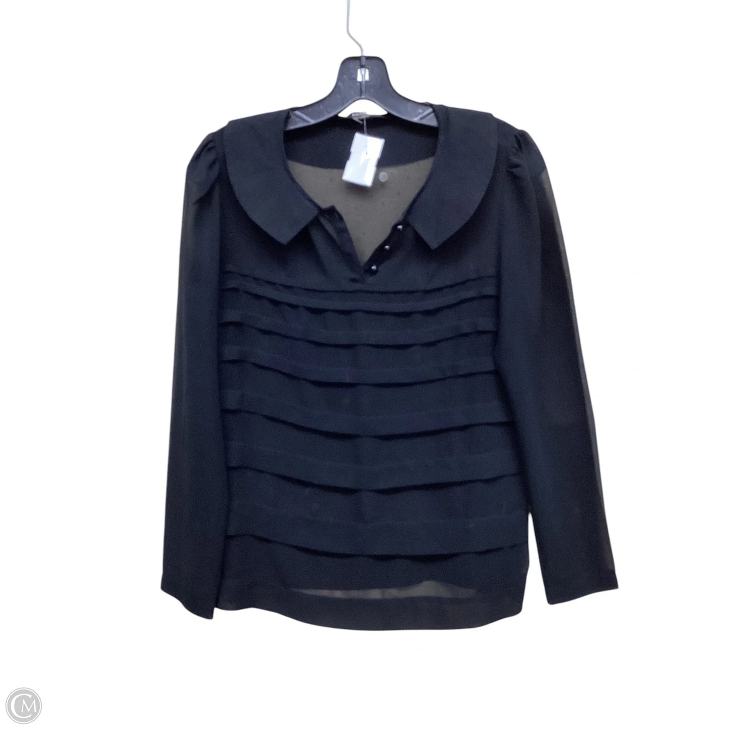 Top Long Sleeve By Kensie In Black, Size: S