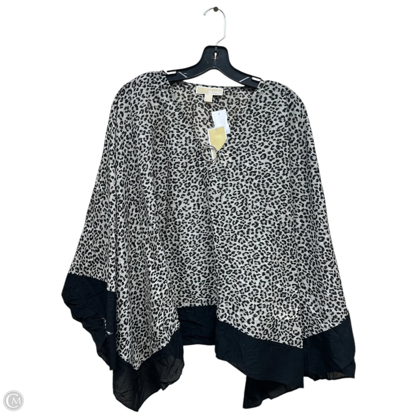 Top Long Sleeve By Michael By Michael Kors In Animal Print, Size: M