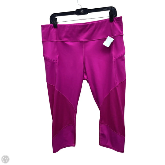 Athletic Leggings By Athleta In Pink, Size: Xl