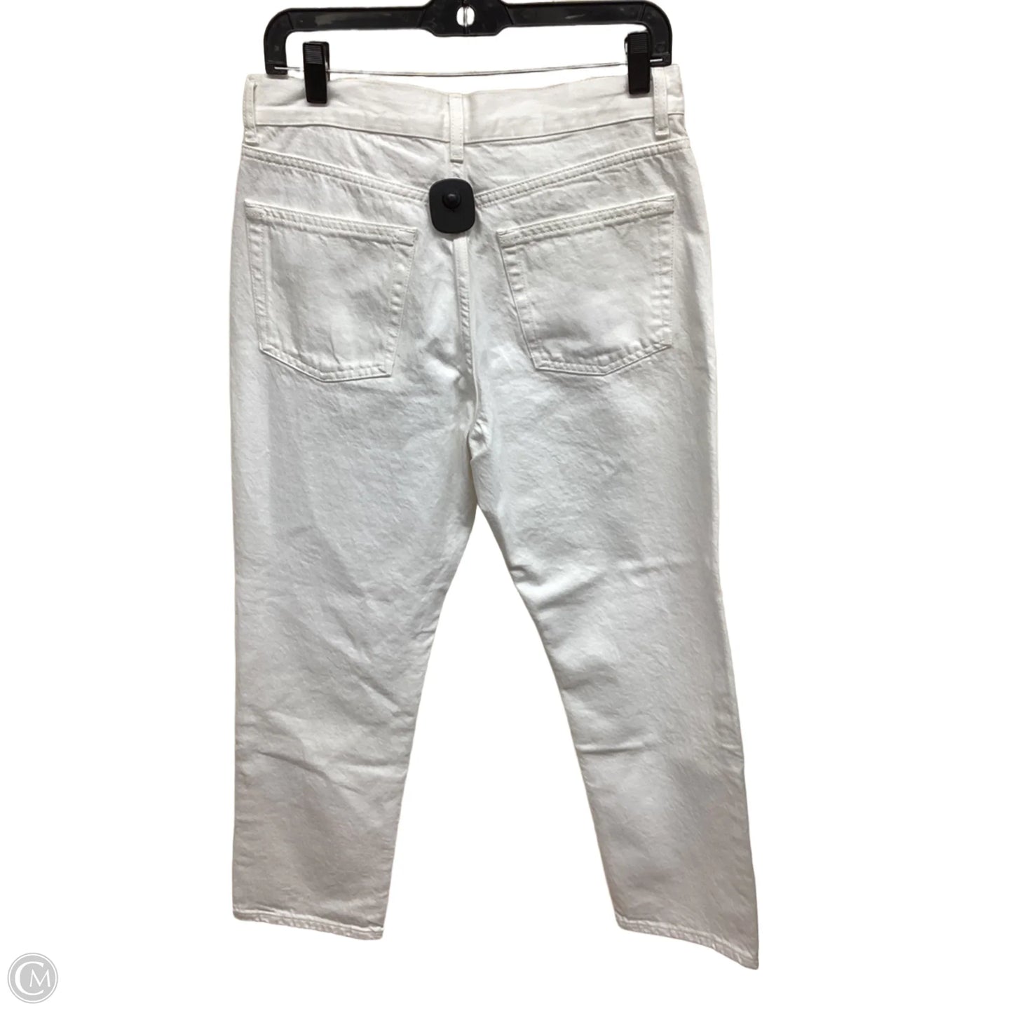 Jeans Straight By Topshop In White Denim, Size: 6